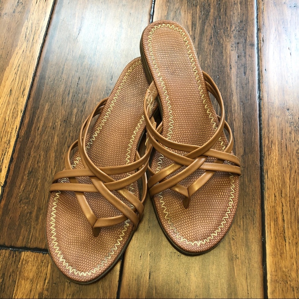 Tan Strappy Sandals